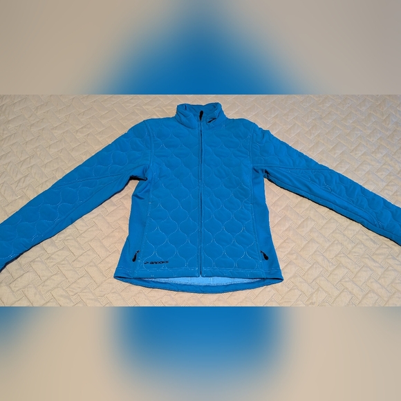 Brooks Blue Quilted Running Jacket Sz.XS - Picture 2 of 12